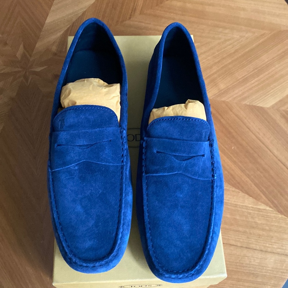 Tods Mens Suede Loafers